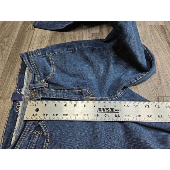 (3/$35) Code Bleu Size 6 Average Bootcut Embroidered Pockets Denim Blue Jeans - Picture 10 of 11